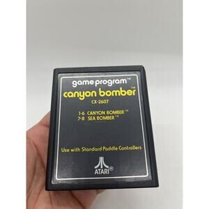 Canyon Bomber (Atari 2600, 1987) 1st Edition, Tested